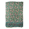 Janvi Green Floral Reversible Cotton Quilt 150 x 225cm