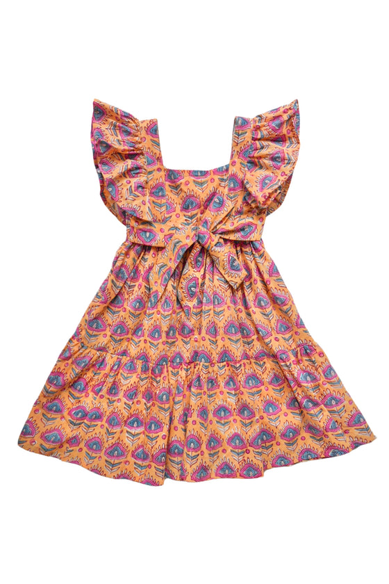 Nahla Hand Block Printed Girl's Dress