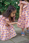 Nahla Hand Block Printed Girl's Dress