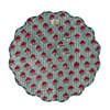 Zareen Bagh Reversible Round Scalloped Placemat, Napkin & Coaster Set (2)