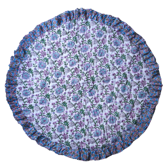 Sienna Reversible Round Quilted Baby Play Mat